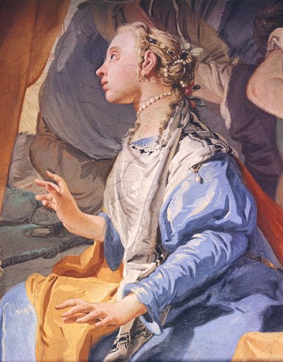 Rachel putları saklıyor, Giambattista Tiepolo (1696-1770), fresk, Udine
