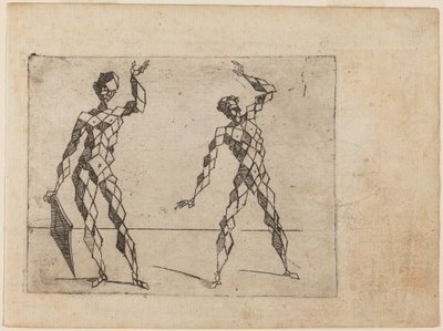 "Bizzarie di çeşitli Figürler"den by Giovanni Battista Bracelli
