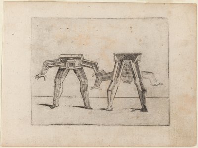"Bizzarie di çeşitli Figürler"den by Giovanni Battista Bracelli