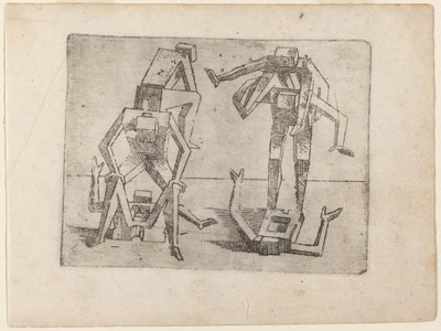 "Bizzarie di çeşitli Figürler"den by Giovanni Battista Bracelli