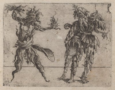 "Bizzarie di çeşitli Figürler"den by Giovanni Battista Bracelli