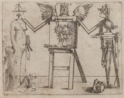 "Bizzarie di çeşitli Figürler"den by Giovanni Battista Bracelli