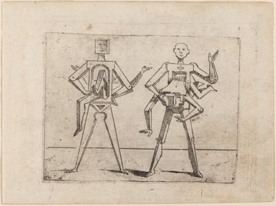 "Bizzarie di çeşitli Figürler"den by Giovanni Battista Bracelli