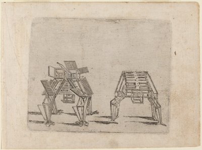 "Bizzarie di çeşitli Figürler"den by Giovanni Battista Bracelli