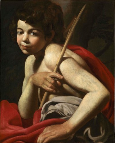 Bir Çocuk Olarak Vaftizci Yahya. by Giovanni Battista Caracciolo