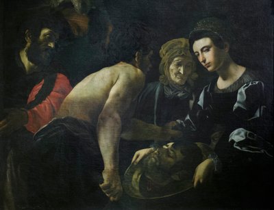 Vaftizci Yahya'nın başı ile Salome by Giovanni Battista Caracciolo