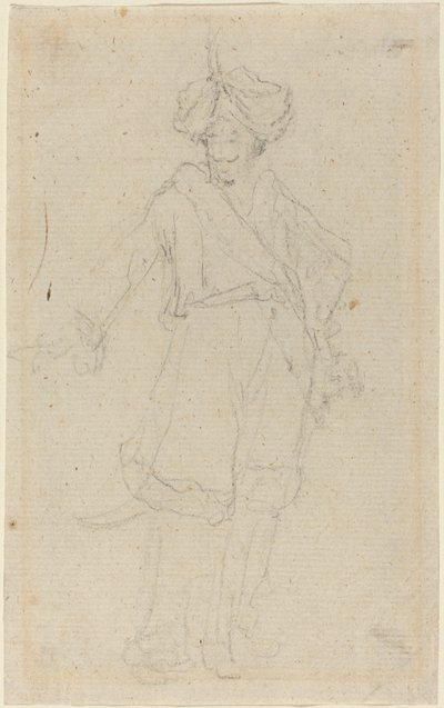 Bir Türk [rekto] by Giovanni Battista Cipriani