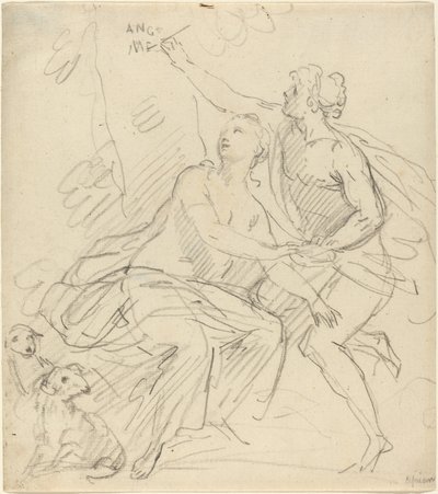 Angelica ve Medoro by Giovanni Battista Cipriani