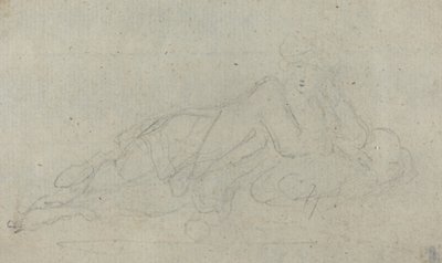 Yatan Kadın [verso] by Giovanni Battista Cipriani