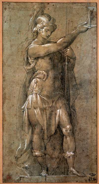 Minerva, 17. yüzyılın başlarında by Giovanni Battista Crespi