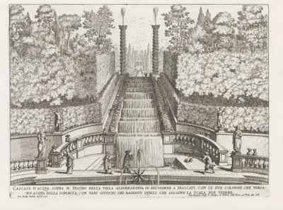 de tuinen van de Villa Aldobrandini te Frascati