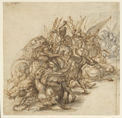 Bir savaş sahnesi, by Giovanni Battista Foggini