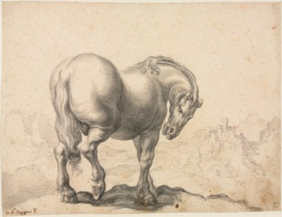 Aygır Çalışması, 18. yüzyılın ilk üçüncüsü. by Giovanni Battista Foggini