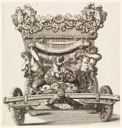 İlk Arabanın Önden Görünümü (1686, Lord Castlemaine, Andrea Cornelly, Ciro Ferri'den sonra, 1687-1700) by Giovanni Battista Lenardi
