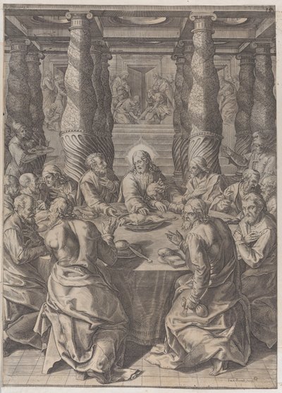 Son Akşam Yemeği, ca. 1580. by Giovanni Battista Mazza