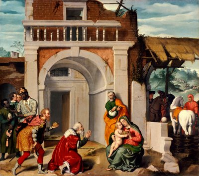 Magi'nin Hayranlığı, Giovanni Battista Moroni (yaklaşık 1525-1578) by Giovanni Battista Moroni