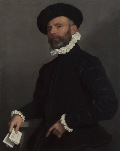 LAVvocato Harfi Tutan Bir Adamın Portresi, c. 1570 by Giovanni Battista Moroni