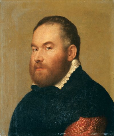 Bir beyefendinin portresi (tuval üzerine yağlı boya) by Giovanni Battista Moroni