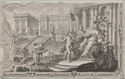 La Pianta Grande di Roma olarak bilinen MDCCXLVII yılında Giambattista Nolli tarafından gün ışığına çıkarılan yeni Roma haritası by Giovanni Battista Nolli