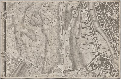 La Pianta Grande di Roma olarak bilinen MDCCXLVII yılında Giambattista Nolli tarafından gün ışığına çıkarılan yeni Roma haritası by Giovanni Battista Nolli