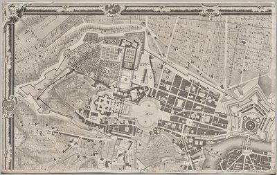 La Pianta Grande di Roma olarak bilinen MDCCXLVII yılında Giambattista Nolli tarafından gün ışığına çıkarılan yeni Roma haritası by Giovanni Battista Nolli
