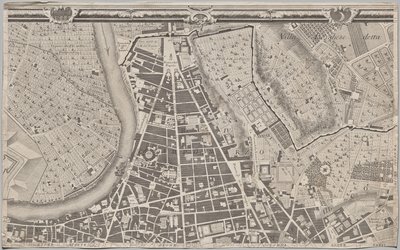 La Pianta Grande di Roma olarak bilinen MDCCXLVII yılında Giambattista Nolli tarafından gün ışığına çıkarılan yeni Roma haritası by Giovanni Battista Nolli
