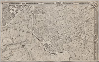 La Pianta Grande di Roma olarak bilinen MDCCXLVII yılında Giambattista Nolli tarafından gün ışığına çıkarılan yeni Roma haritası by Giovanni Battista Nolli