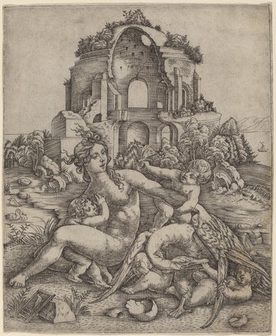 Leda ve Kuğu by Giovanni Battista Palumba