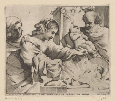 Anna ve genç Vaftizci Yahya ile Kutsal Aile by Giovanni Battista Pasqualini