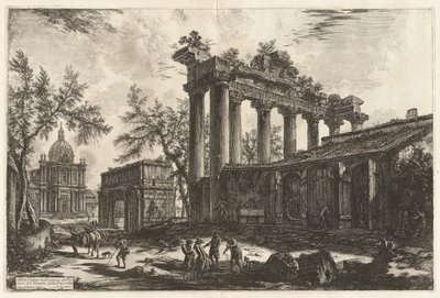 Altra Veduta degli avanzi del Pronao del Tempio del Concordia (Concord Tapınağı