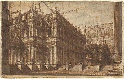 Portikoslu Eski Bir Forum by Giovanni Battista Piranesi