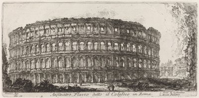 Kolezyum olarak bilinen Flavian Amfitiyatrosu by Giovanni Battista Piranesi