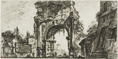 Roma'daki Porta S. Sebastiano'daki Drusus Takı, Zafer Kemerlerinin Bazı Görünümlerinden ve diğer anıtlardan 8. plaka by Giovanni Battista Piranesi