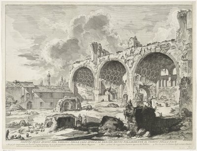 Basilica van Maxentius te Roma Genellikle Barış Tapınağı olarak bilinen Nero