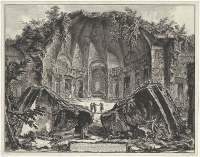 Canopus in de Villa Adriana te Tivoli Tanrı'nın Tapınağının Kalıntıları Tivoli'deki Villa Adriana'daki Canopus (nesne üzerindeki başlık) Gezichten op Rome (dizi başlığı) Giambattista Piranesi mimarı Ve (nez) iano tarafından tasarlanan ve oyulan by Giovanni Battista Piranesi