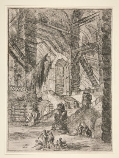 Carceri, VIII: Ödüllü Merdiven by Giovanni Battista Piranesi