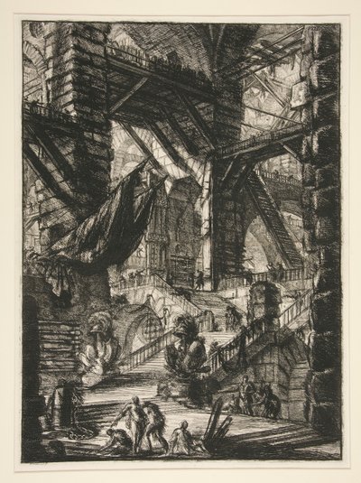 Carceri, VIII: Ödüllü Merdiven by Giovanni Battista Piranesi
