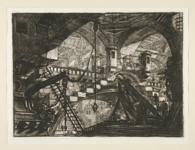 Carceri, XI: Kabuk Süslü Kemer by Giovanni Battista Piranesi