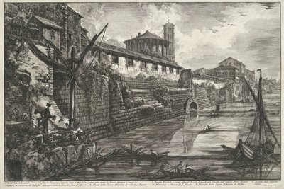 Cloaca Maxima te Roma Tarquinio Superbo tarafından yapılan ve Bel Kapak olarak adlandırılan antik Sostrizioni'nin görünümü (...) (nesne üzerindeki başlık) Gezichten op Rome (seri başlığı) Giambattista Piranesi mimar Ve (nez) iano tarafından tasarlanan  by Giovanni Battista Piranesi