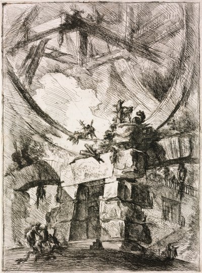 Hayali Hapishaneler dizisinden Le Carceri dInvenzione by Giovanni Battista Piranesi