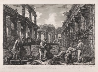 Cephe parçası, farklı görünümlerden by Giovanni Battista Piranesi