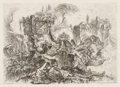 Groteschi: Yılanlı Harabeler by Giovanni Battista Piranesi