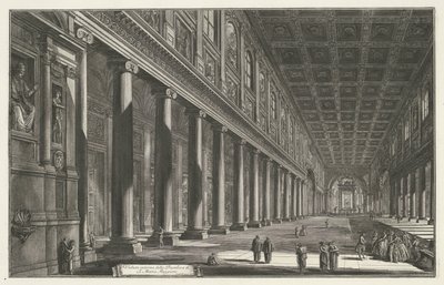 Interieur van de Santa Maria Maggiore te Roma S. Maria Maggiore Bazilikası