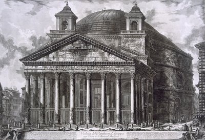 Agrippa Pantheon, Roma (gravür) by Giovanni Battista Piranesi