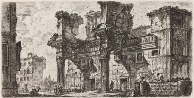 Nerva Forumunun bir parçası by Giovanni Battista Piranesi