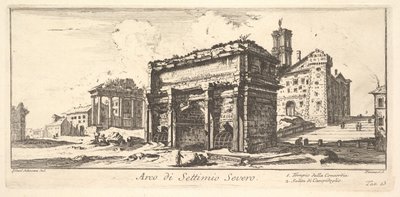 Levha 13: Septimius Severus Kemeri 1. Concord Tapınağı. 2. Capitoline