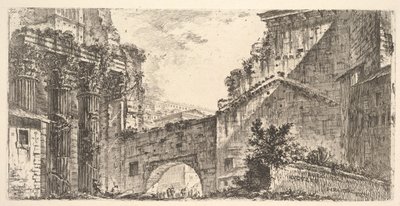 Levha 15: Augustus Forumu Augustus Forumu, yakl. 1748. by Giovanni Battista Piranesi