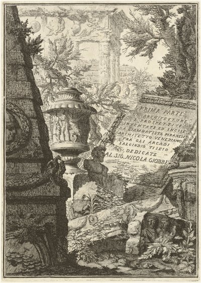 Mimarilerin Birinci Bölümü ve Perspektifler (Birinci Baskı, Üçüncü Sayı) by Giovanni Battista Piranesi