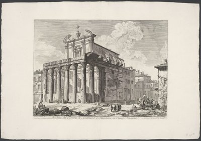 Tempel van Antoninus ve Faustina te Roma Campo Vaccino