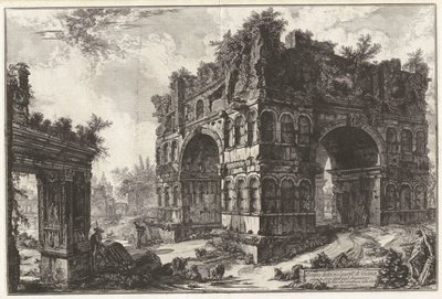 Volgarm.te di Giano adlı tapınak. A. degl olarak bilinen Arco by Giovanni Battista Piranesi
